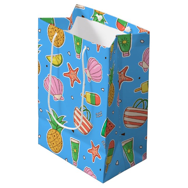 Mediana Bolsa de regalo de playa de Summer Days (Angulo Anverso)