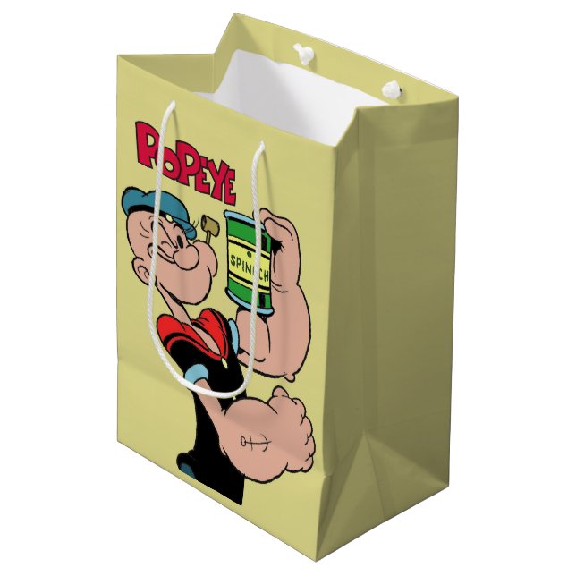 Mediana Bolsa de regalo de Popeye (Angulo Anverso)