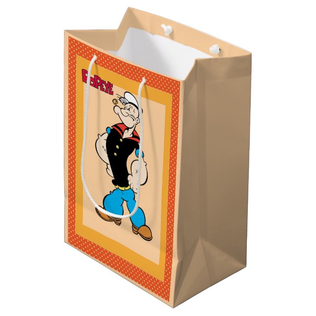 Mediana Bolsa de regalo de Popeye (Angulo Anverso)