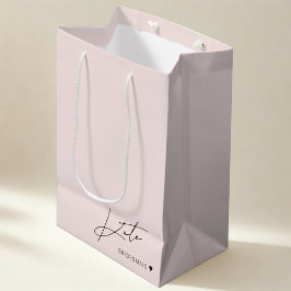 Mediana Bolsa de regalo de propuesta de dama de honor rosa
