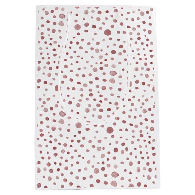 Mediana Bolsa de regalo de puntos de acuarela de Ruby Conf (Anverso)