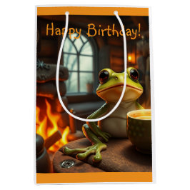 Mediana Bolsa de Regalo de Rana Acogedora