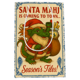 Mediana Bolsa de regalo de Santa Mahj