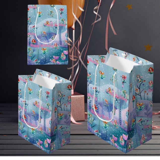 Mediana Bolsa de regalo de Sirenas para la fiesta de cumpl (Subido por el creador)