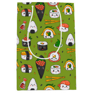 Mediana Bolsa de regalo de sushi Kawaii