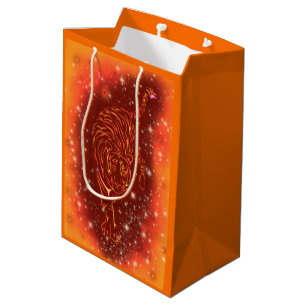 Mediana Bolsa de regalo de tigre corriendo en la noche est