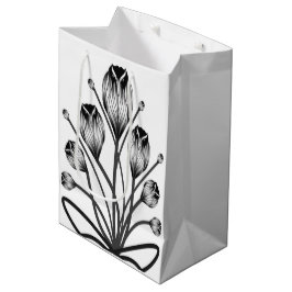 Mediana Bolsa de regalo de tulipán búho águila pescadora b