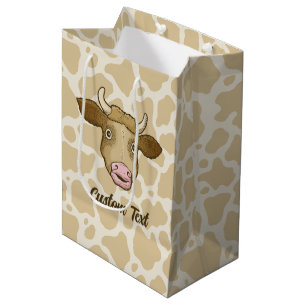 Mediana Bolsa de regalo de vaca sorprendida