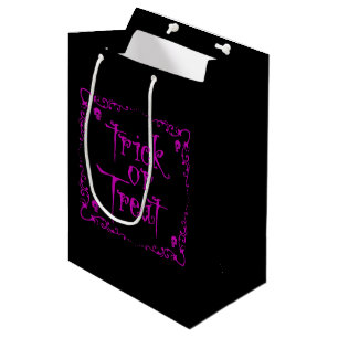 Mediana Bolsa de regalo de veneno morado o truco para trat