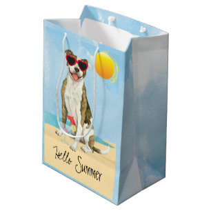Mediana Bolsa de regalo de verano de malla de toro de vera