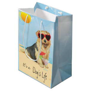 Mediana Bolsa de regalo de verano de Norfolk Terrier media