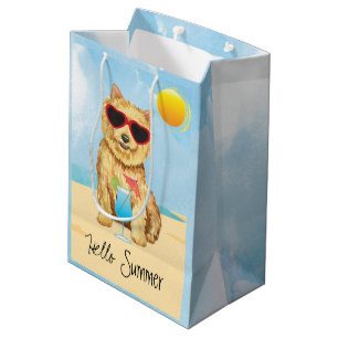 Mediana Bolsa de regalo de verano de Norwich Terrier media