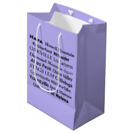 Mediana Bolsa de regalo de vino de Napa Sonoma