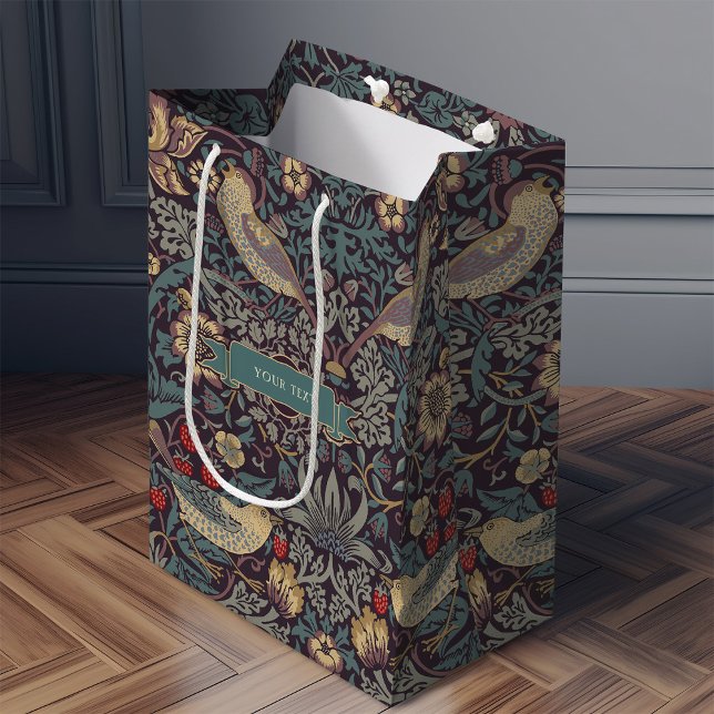 Mediana Bolsa de regalo de William Morris Strawberry Thief (Subido por el creador)