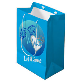 Mediana Bolsa de regalo ¡Deja que nieve!