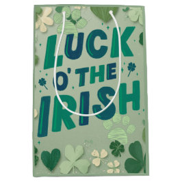 Mediana Bolsa de regalo del día de San Patricio