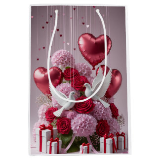Mediana Bolsa de regalo del Día de San Valentín