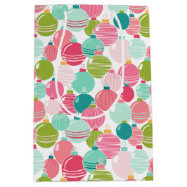 Mediana Bolsa de regalo del patrón de ornamentos de Navida