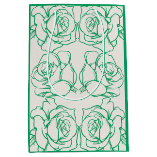 Mediana Bolsa de Regalo del Rosa del Patrimonio