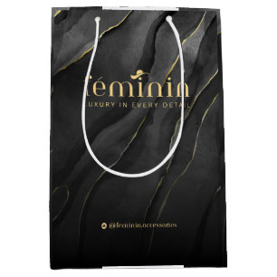 Mediana Bolsa de regalo elegante personalizada