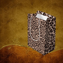 Bolsa de regalo estampado de leopardo Embalaje de 