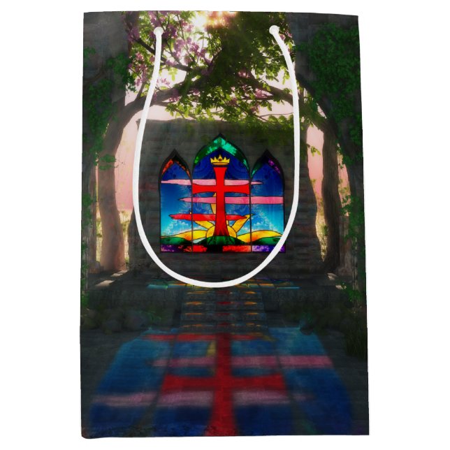 Mediana Bolsa de regalo Eternal Light Easter (Anverso)