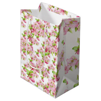 Mediana Bolsa de regalo - Flor de Hellebore rosa
