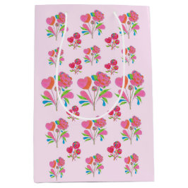 Mediana Bolsa de regalo Flor pop