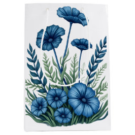 Mediana Bolsa de regalo floral boho para ocasiones cotidia