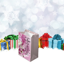 Mediana Bolsa de regalo floral Hijo de Dios Salmo 139