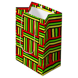 Mediana Bolsa de regalo geométrica de inspiración africana