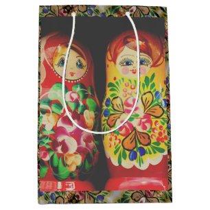 Mediana Bolsa de regalo grande para muñecas Matryoshka col