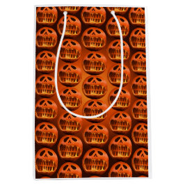 Mediana Bolsa de regalo Halloween calabaza espeluznante