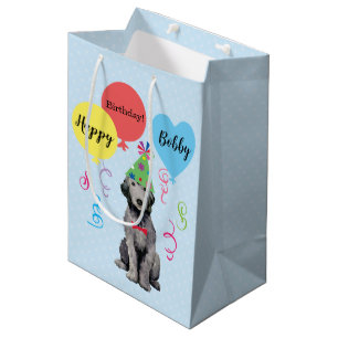 Mediana Bolsa de Regalo Media Bedlington para los Globos d