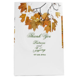 Mediana Bolsa de regalo media de Boda de hojas de otoño ar