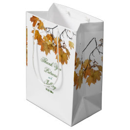 Mediana Bolsa de regalo media de Boda de hojas de otoño ar