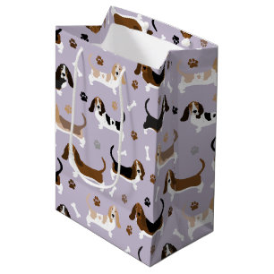 Mediana Bolsa de regalo media de bolas y patas de perro de