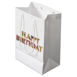 Mediana Bolsa de regalo media de cumpleaños