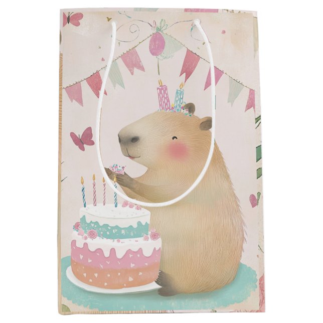 Mediana Bolsa de regalo media de decoración de Fiesta Bash (Anverso)