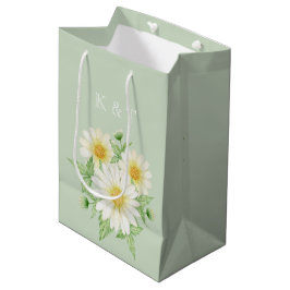 Mediana Bolsa de regalo media de flores de margarita