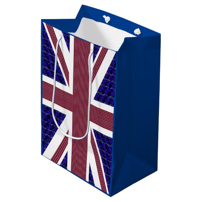 Mediana Bolsa de regalo media de la bandera de Inglaterra (Angulo Anverso)