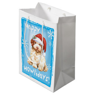 Mediana Bolsa de regalo media de Lagotto Romagnolo feliz H