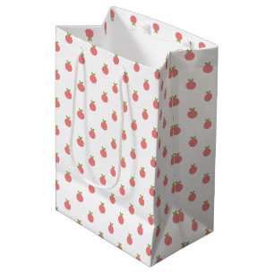 Mediana Bolsa de regalo media de puntos de polka de frutas