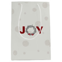 Bolsa de regalo media de regalo de JOY HOLIDAY