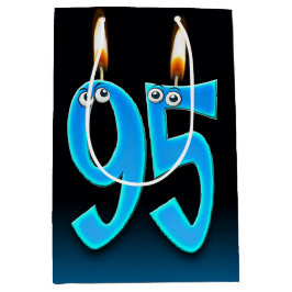 Mediana Bolsa de regalo media de velas de cumpleaños 95