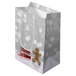 Mediana Bolsa de regalo media del hombre de pan de especia