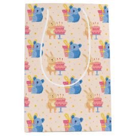 Mediana Bolsa de regalo media para animales de cumpleaños 