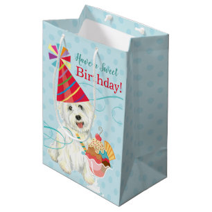 Mediana Bolsa de regalo media para el día de nacimiento d