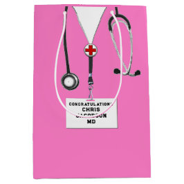 Mediana Bolsa de regalo media para graduación de la escuel