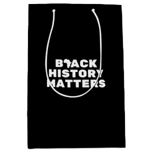 Mediana Bolsa de regalo media para la historia negra